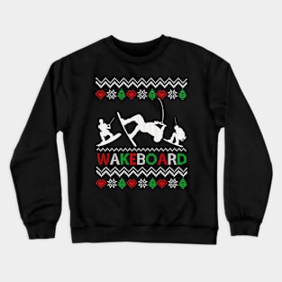 Wakeboard Funny Christmas Crewneck Sweatshirt